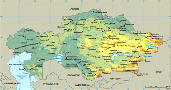 Карта және аумағы. TRACECA ORG
